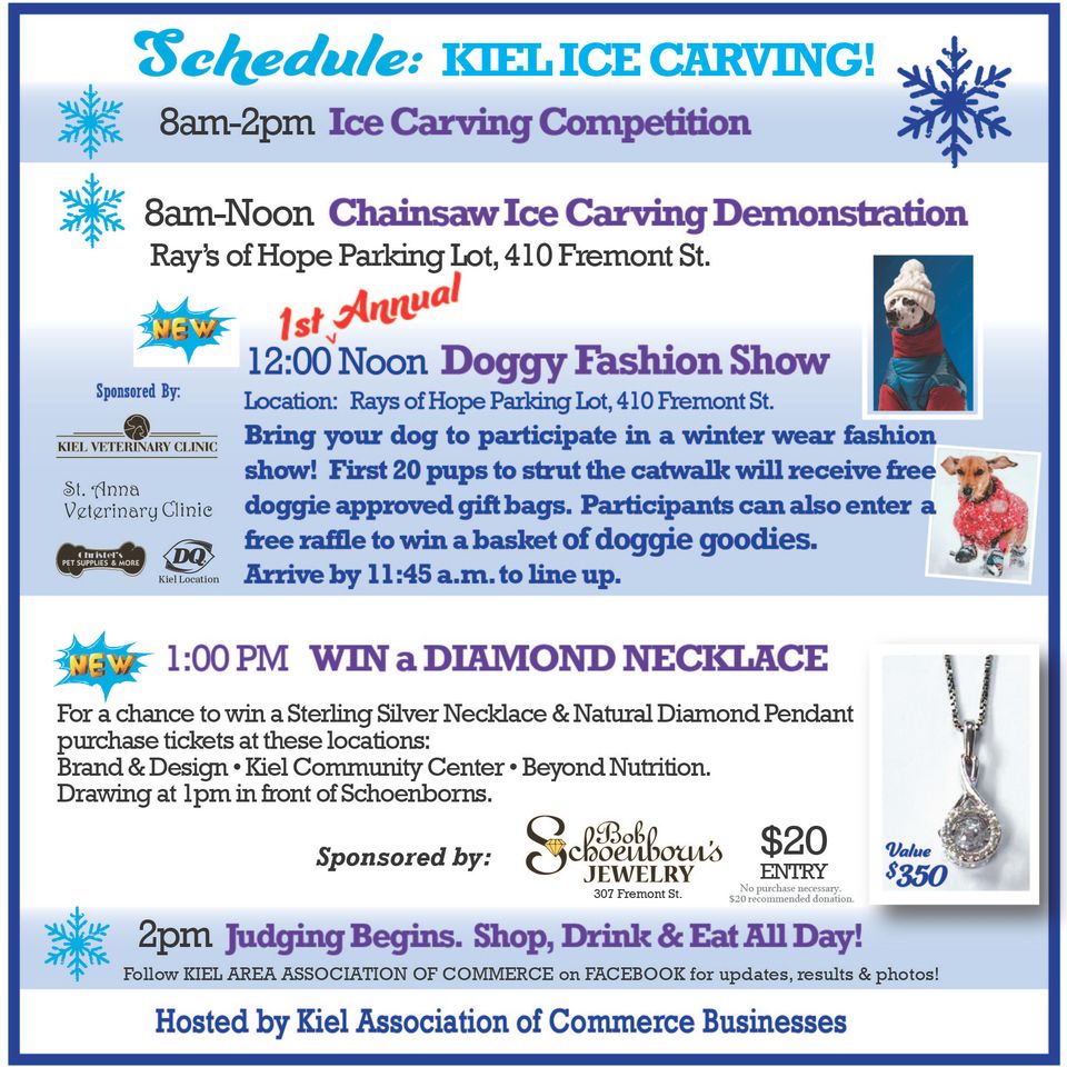 2025 kiel ice carving schedule