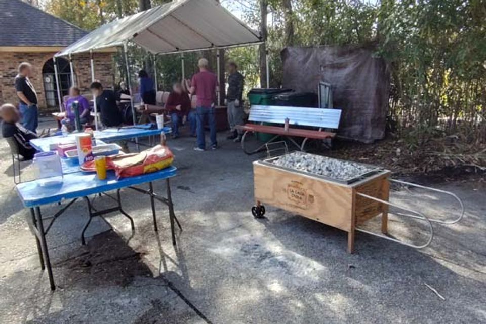 Outside cooking
