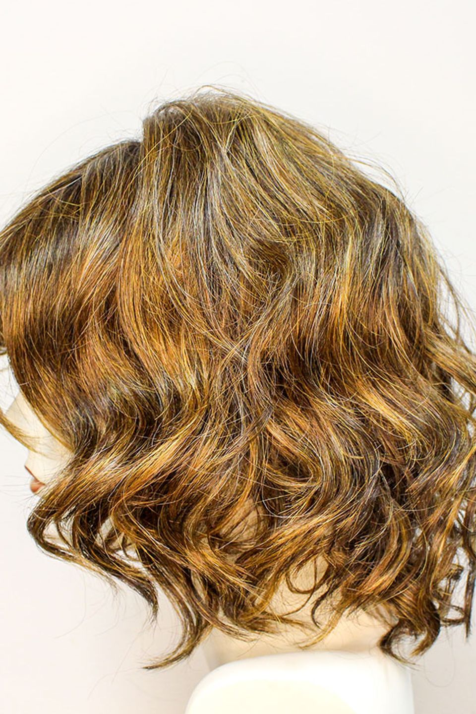 Medium brown curly bob 4