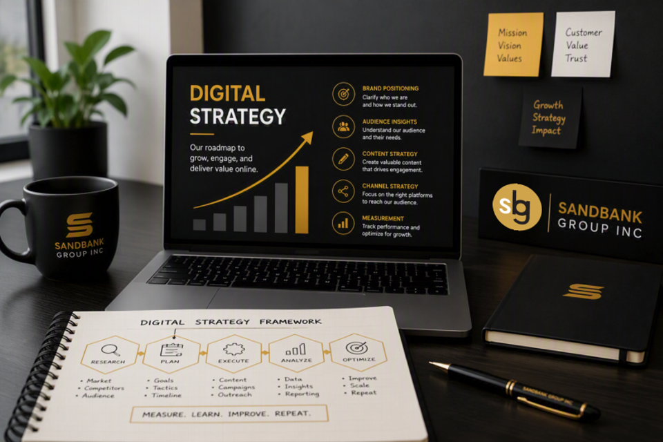 Photo that represents Sandbank Group digital strategy