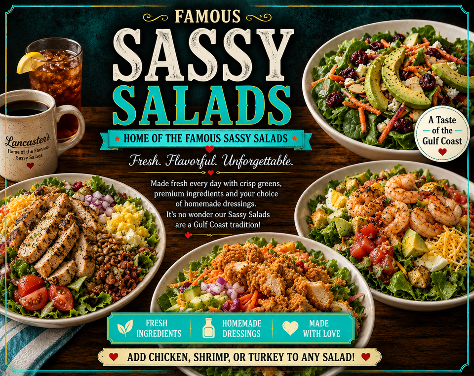 Sassy salads menu image