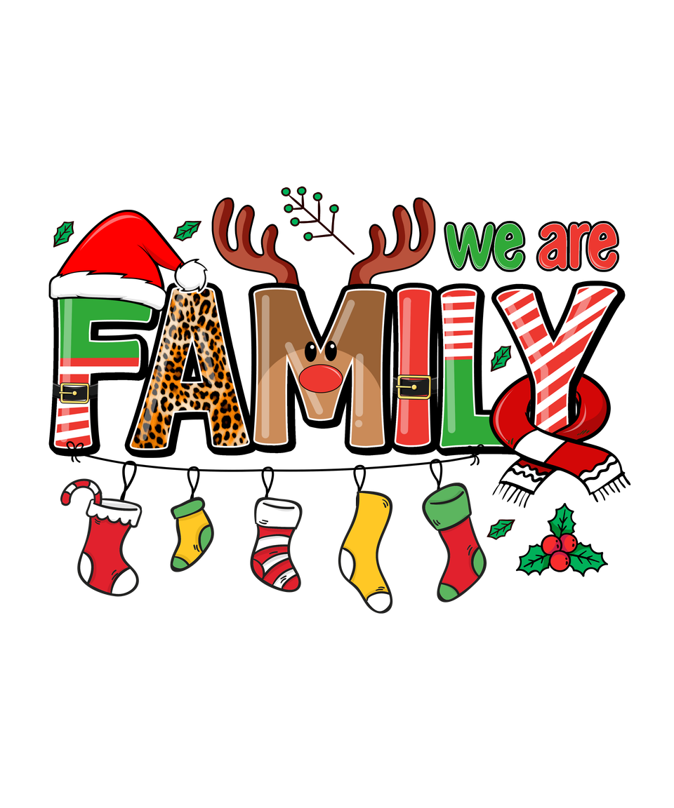 Seasons   christmas we are family 1371