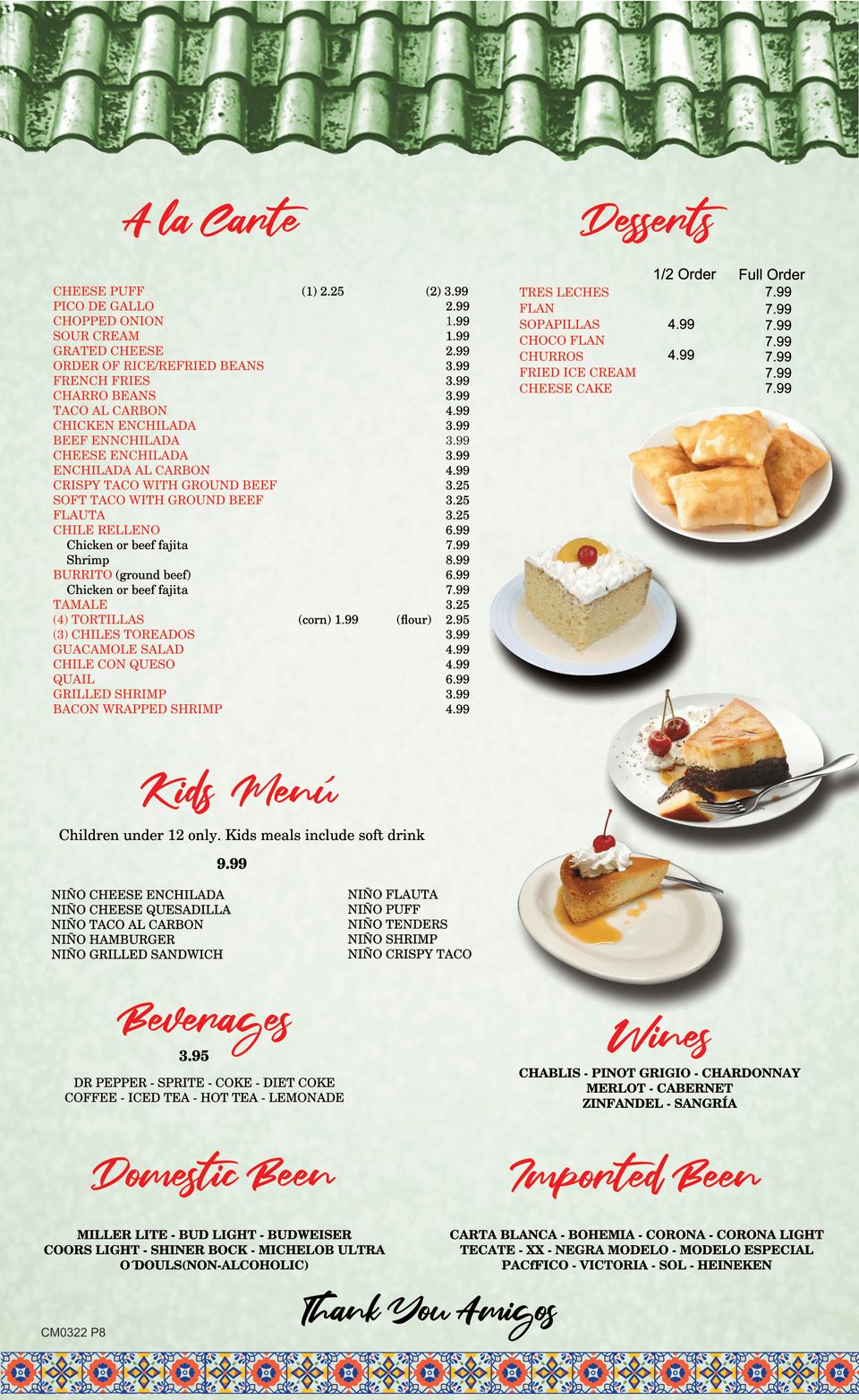 Menu oficio   casa maria restaurant 8