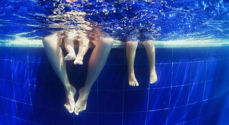 Pool supplies header
