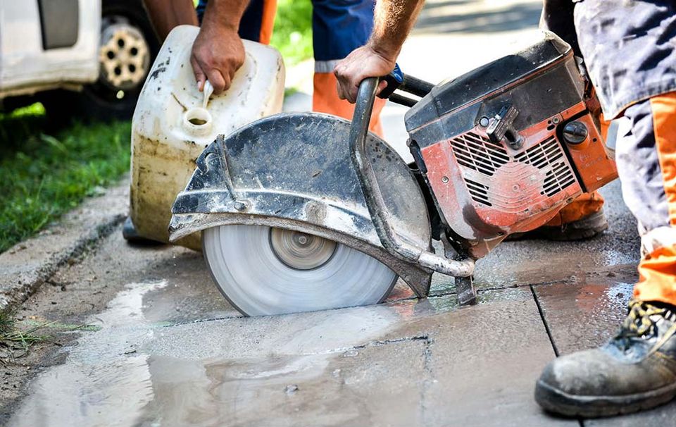 Concrete driveway repair