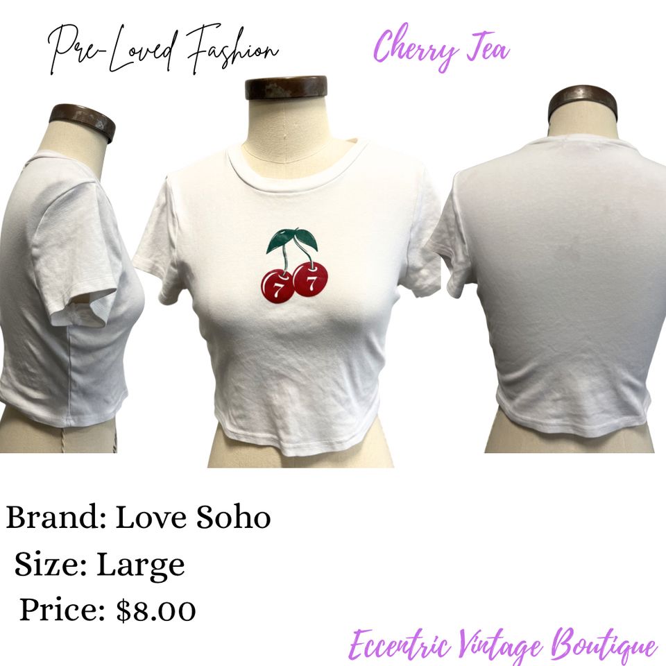 Cherry tea t shirt