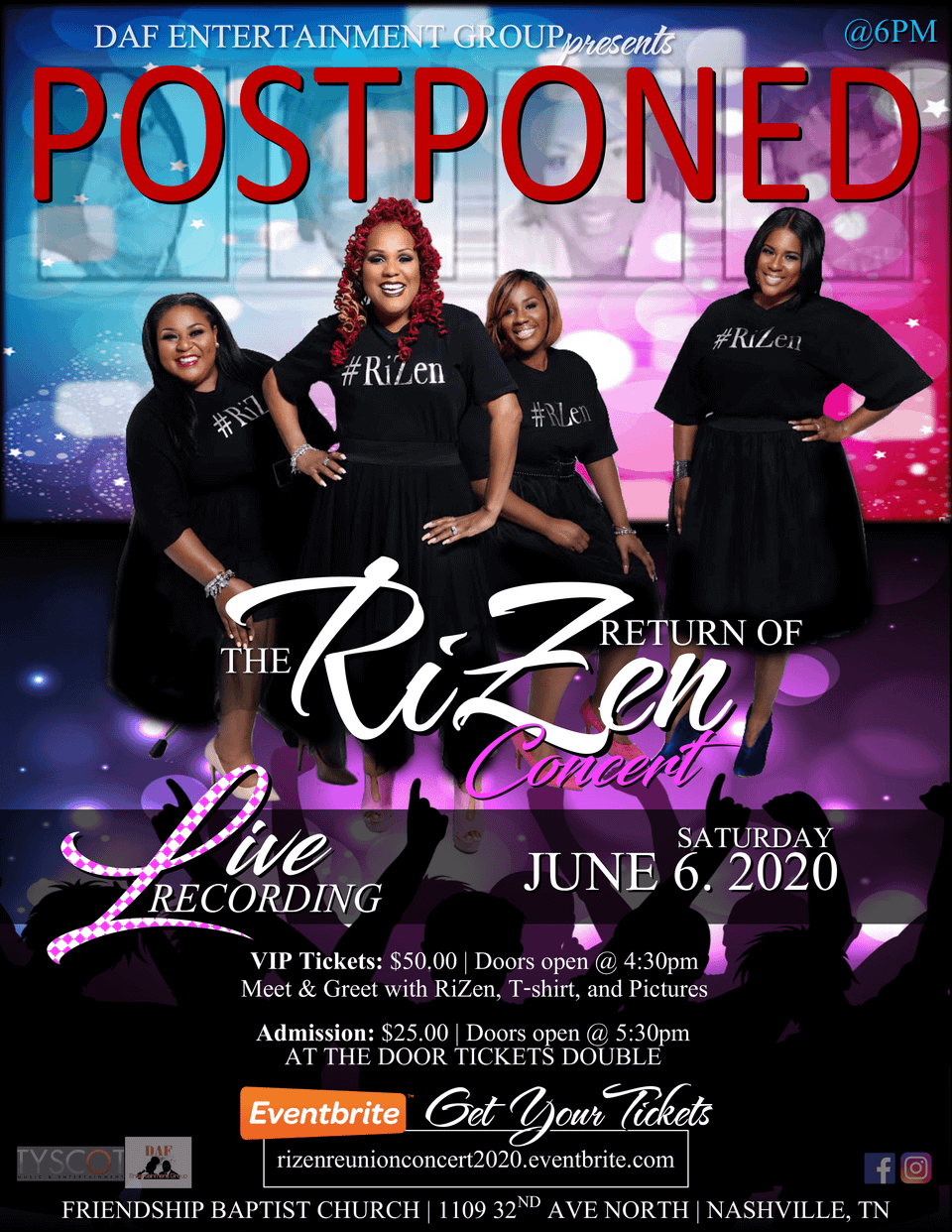 Rizen reunion flyer 2020 postponed min