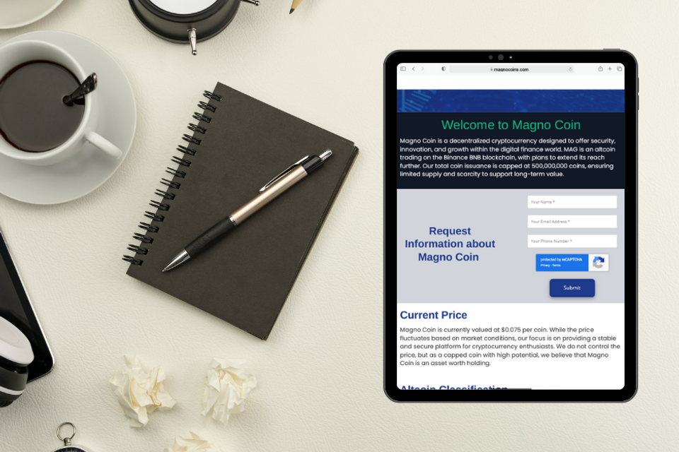 Magnacoin tablet