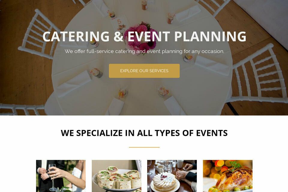 Caterer website template original