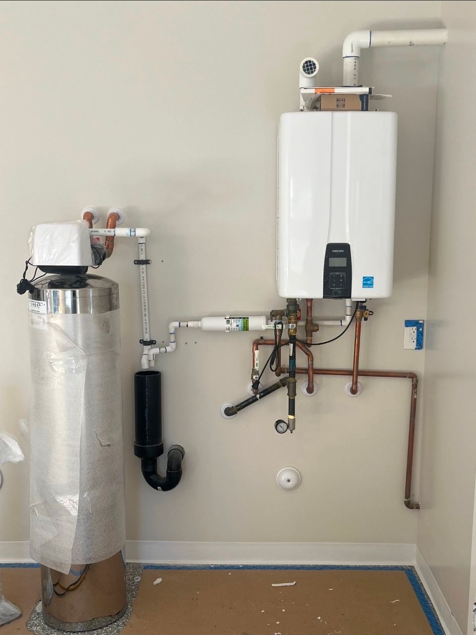 Tankless water heater done by Bernal's Plumbing