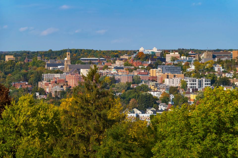 Wide view shot of Cornell University in the daytime