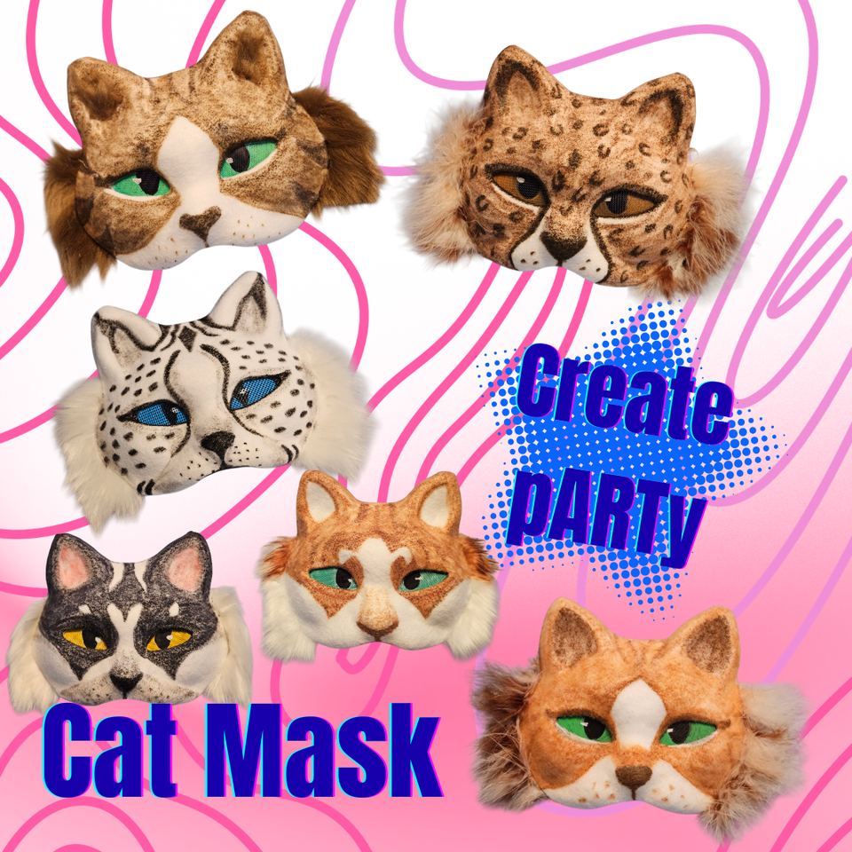 Create party cat mask