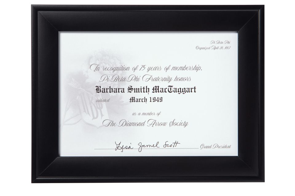 Pbf 75 yr framed
