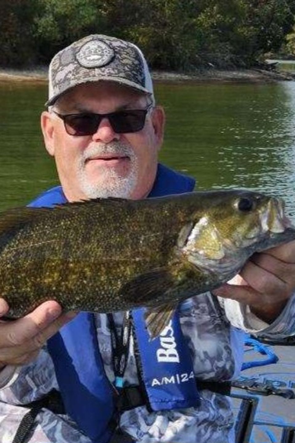  Steven Barshinger caught this smallmouth bass in the fall of 2025 at Blue Marsh Lake using a crankbait. 