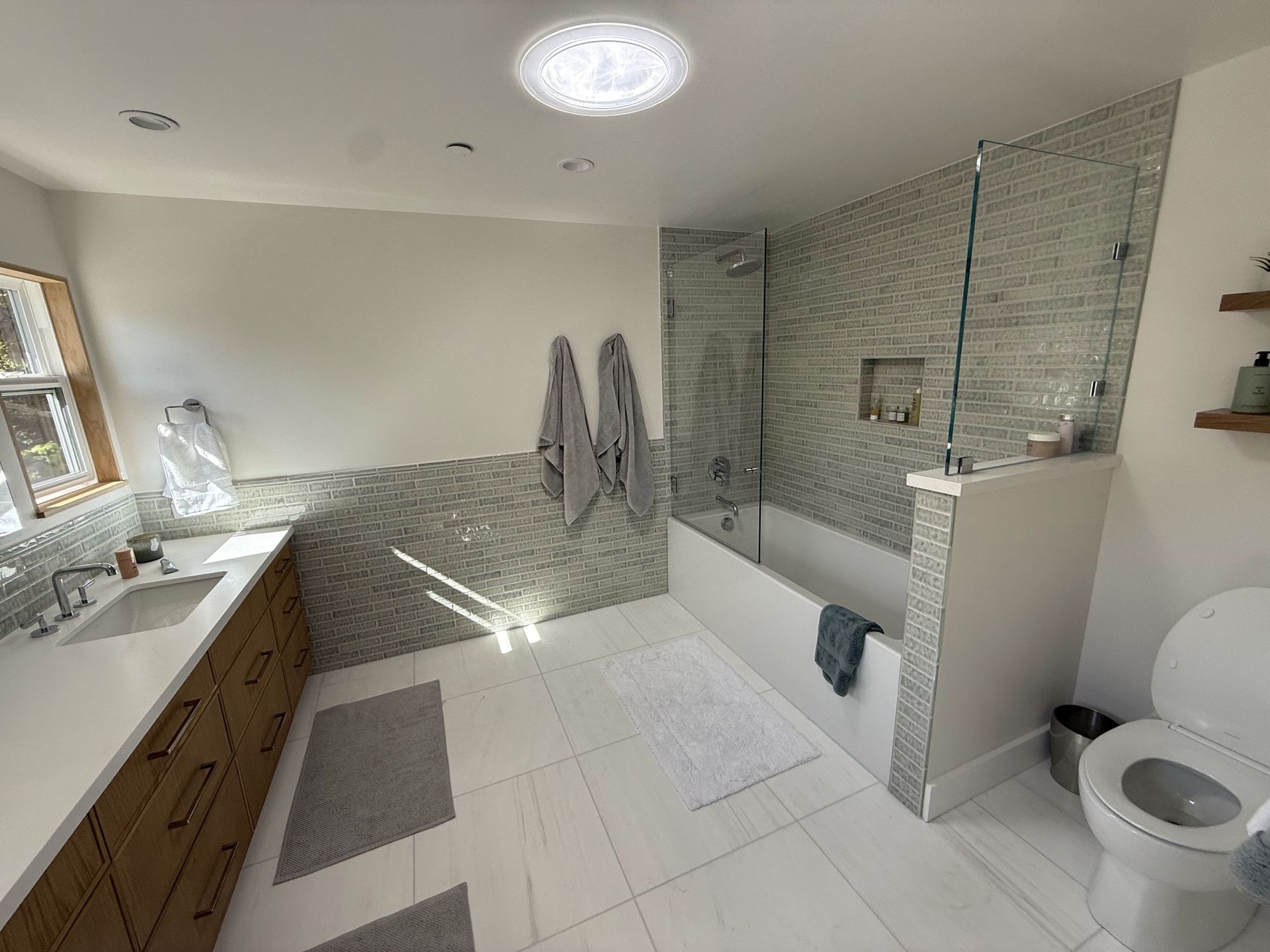 Custom shower tile installation by London Tile Co