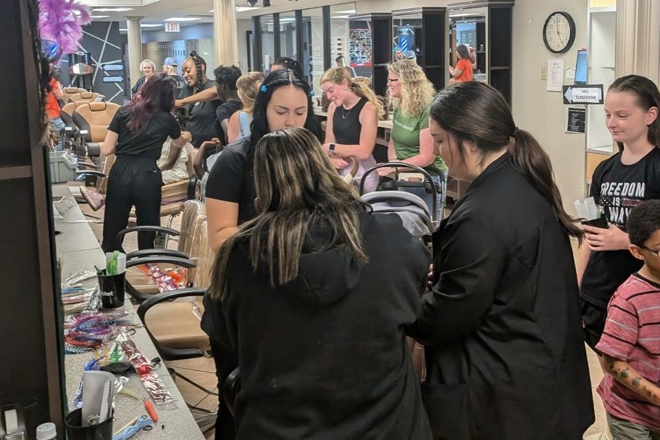 Beauty school student salon services at Jenny Lea Academy