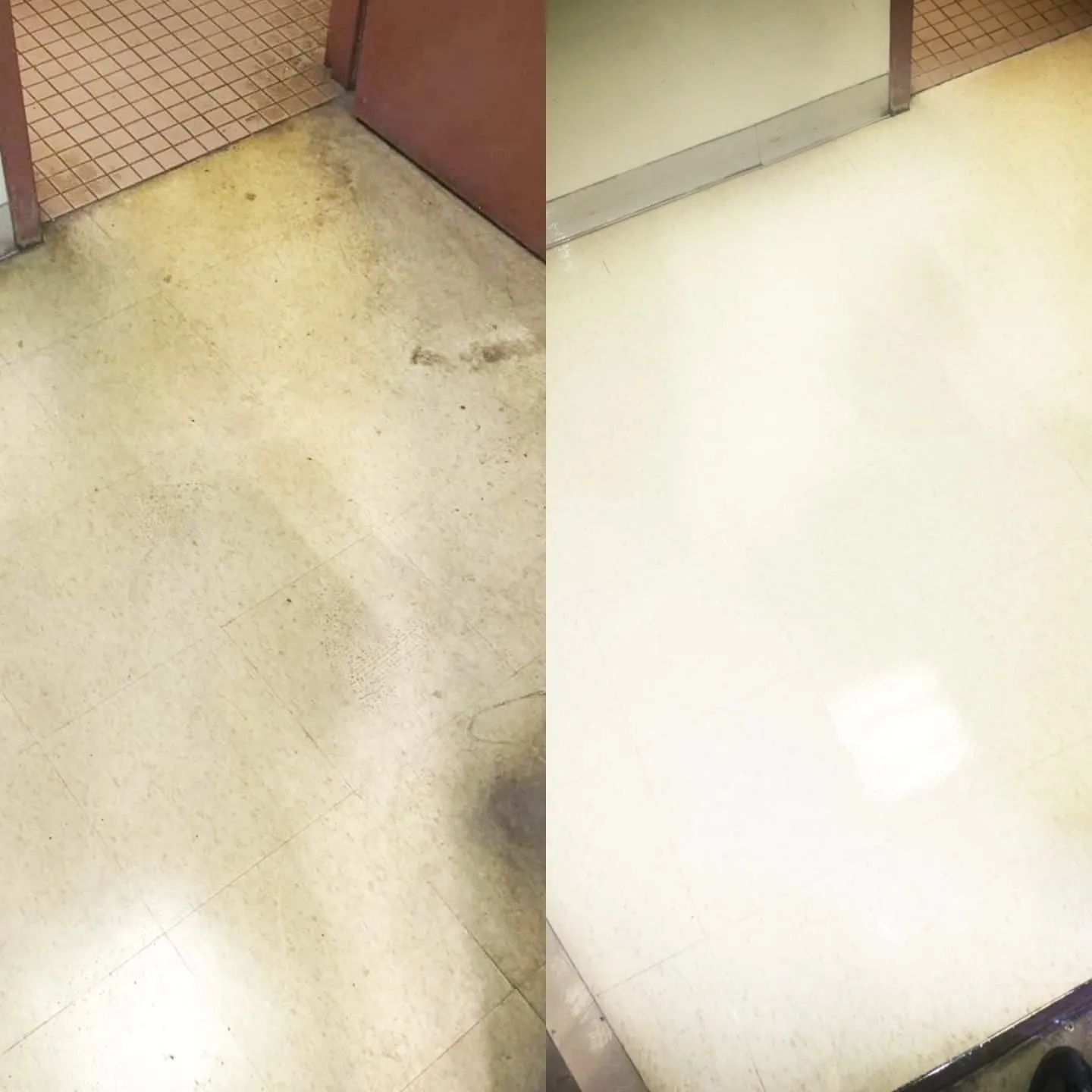 SBS cleaning work before and after