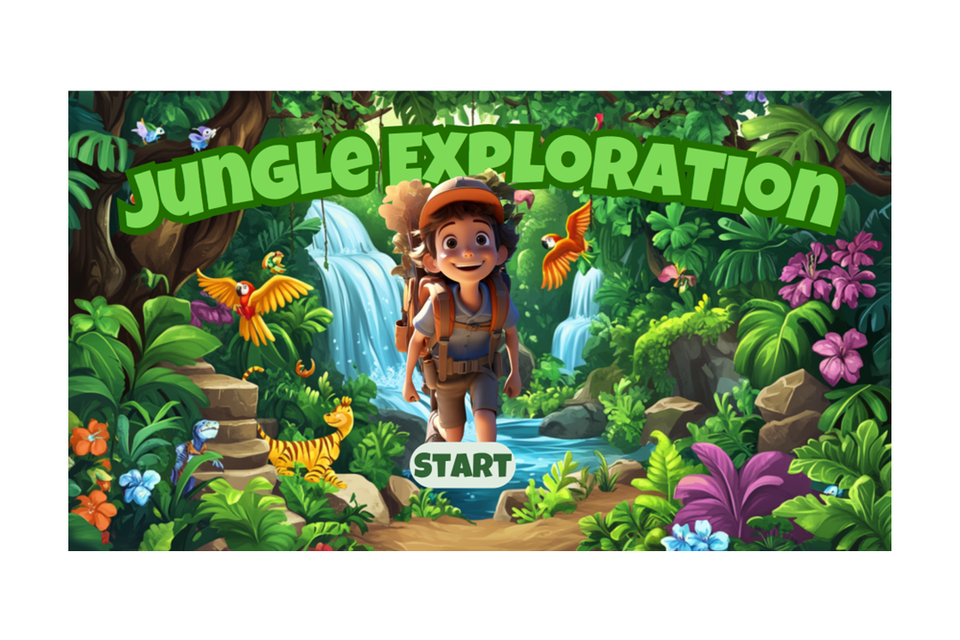 Jungle exploration   kids interactive quiz game