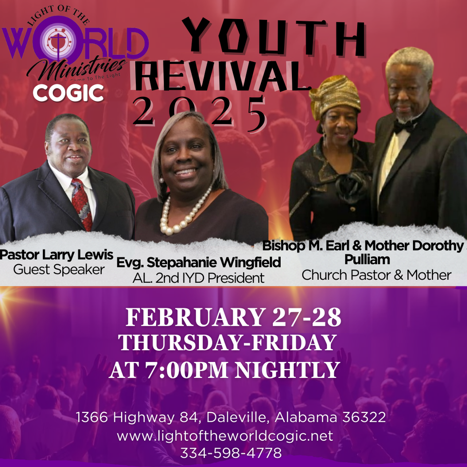 Tent revival lowm flyer