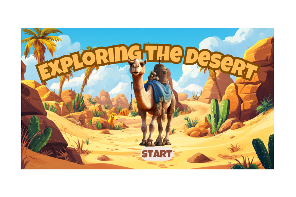 Exploring the desert   kids interactive quiz game