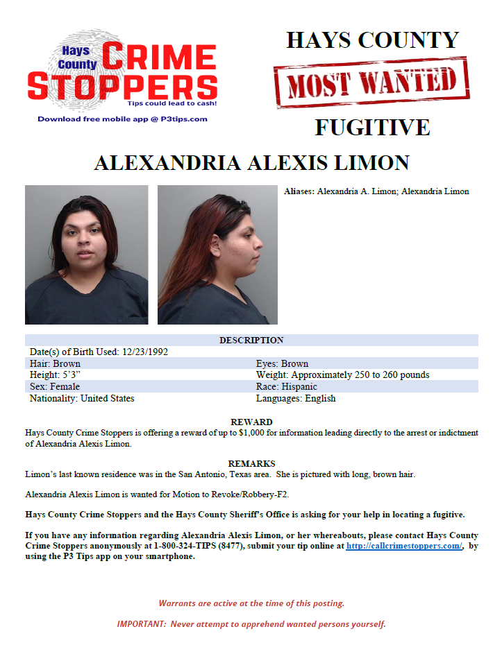 Limon most wanted poster
