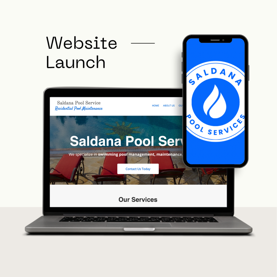 Saldana Pool Service website by PeachSites