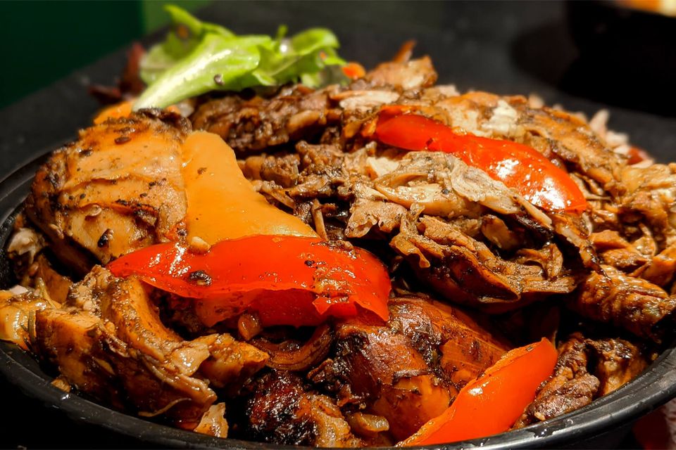 Ma maebelle's one love cafe jerk pork