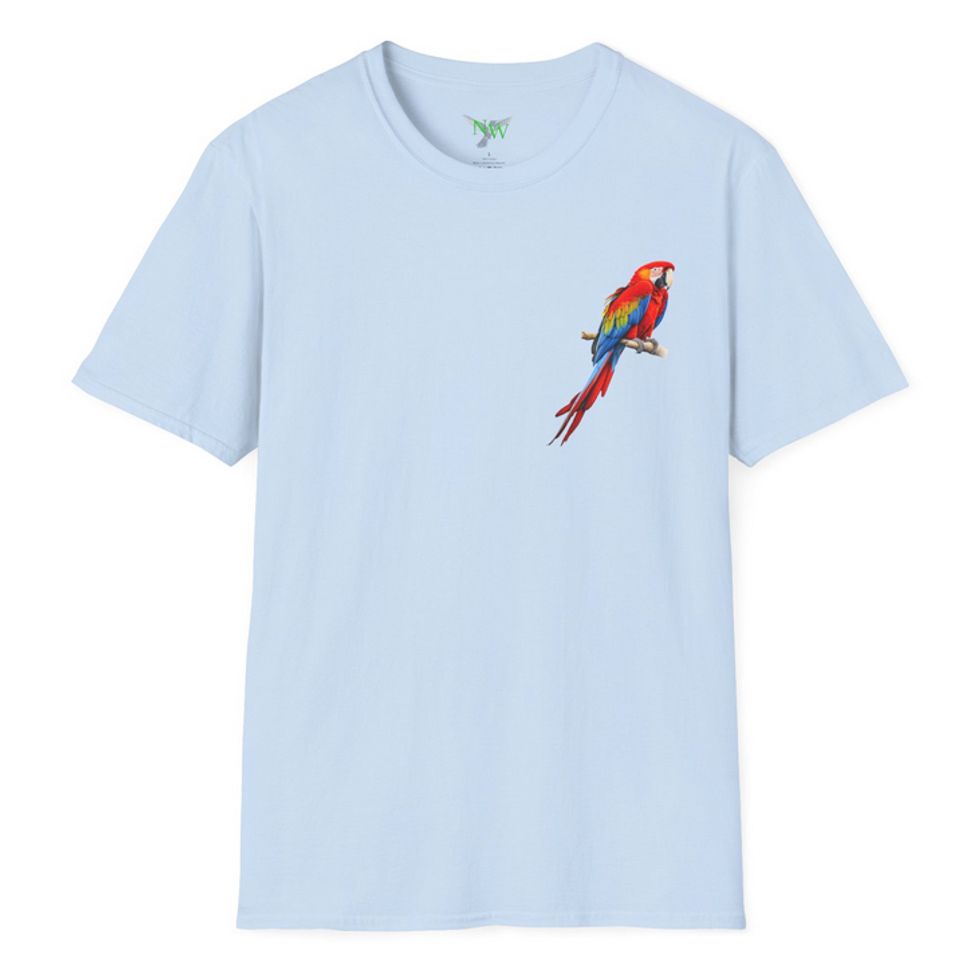 Scarlet Macaw on a t-shirt