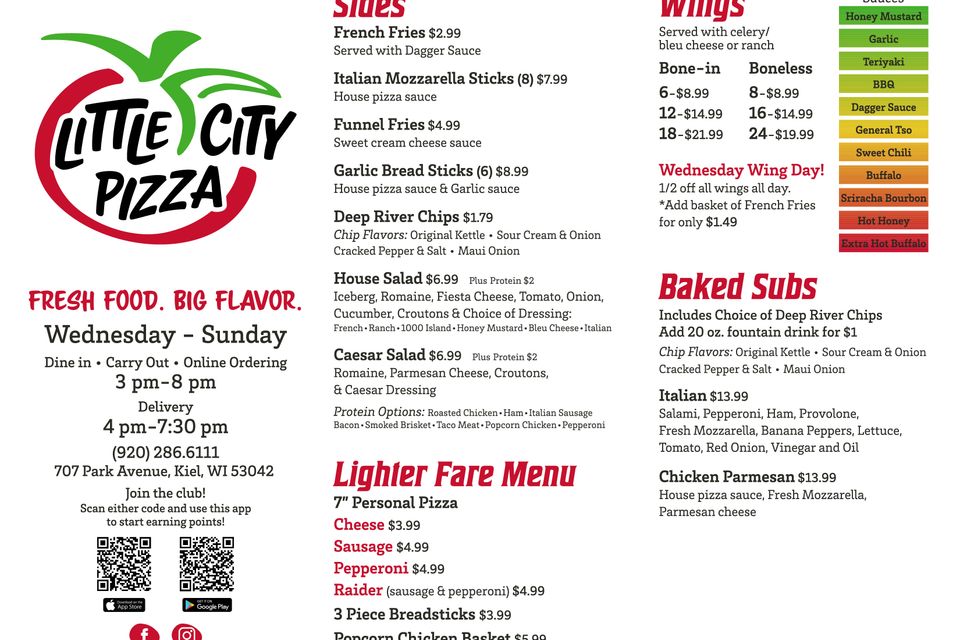 2025 little city pizza menu facebook w 01