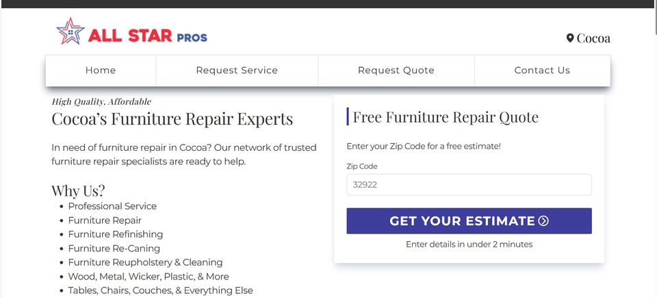Furniture repair