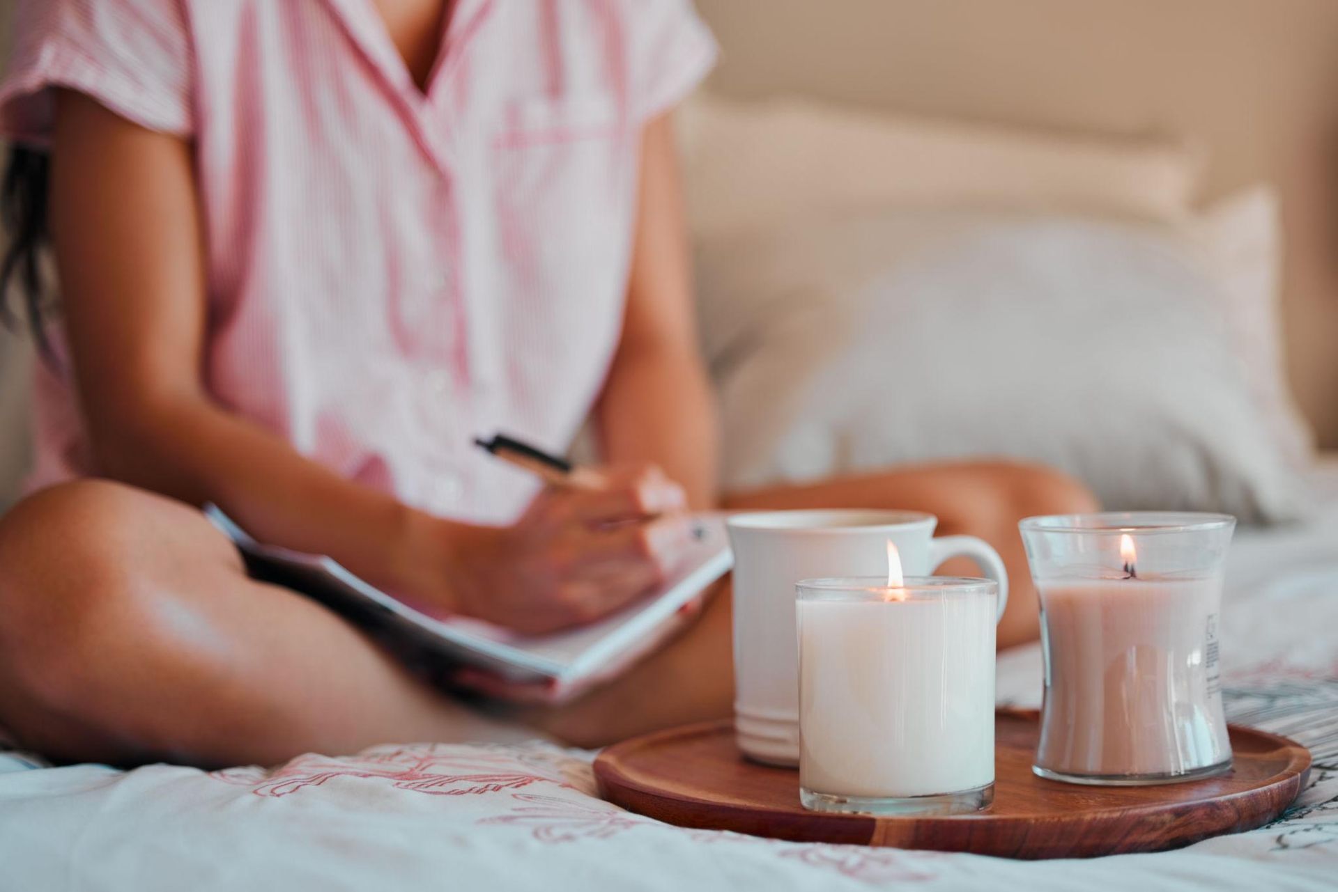Candle, book, and Founder’s Corner inspiration
