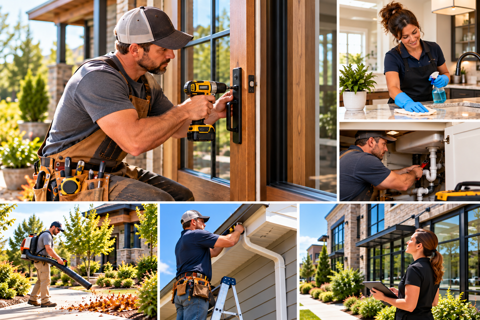 Tvsd home and business maintenance services collage