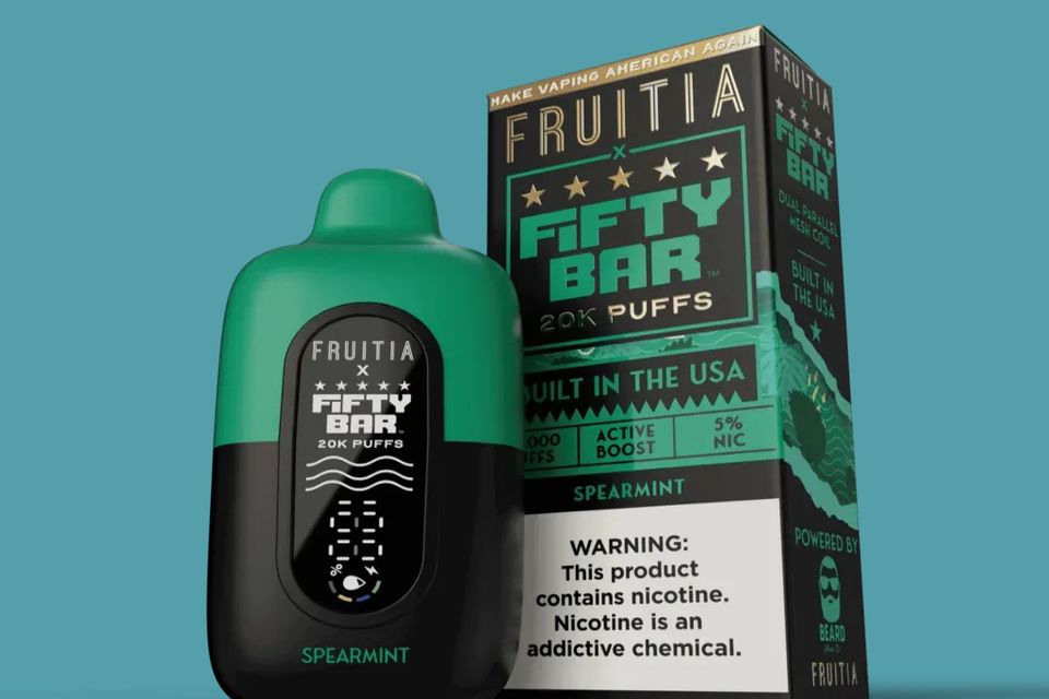 Fifty Bar Fruitia Spearmint Disposable Vape