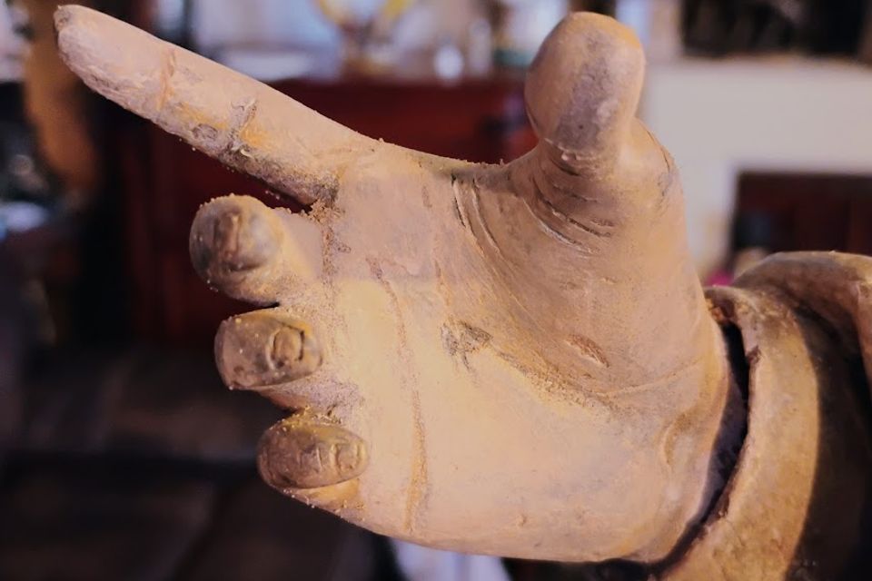 Doll hand closeup