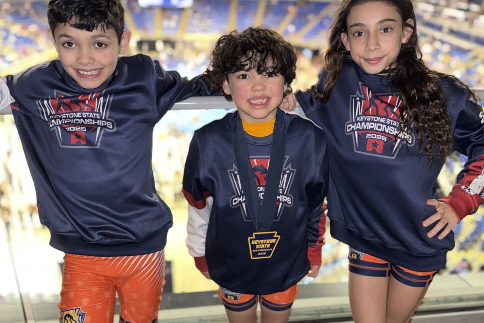 Kids wrestling