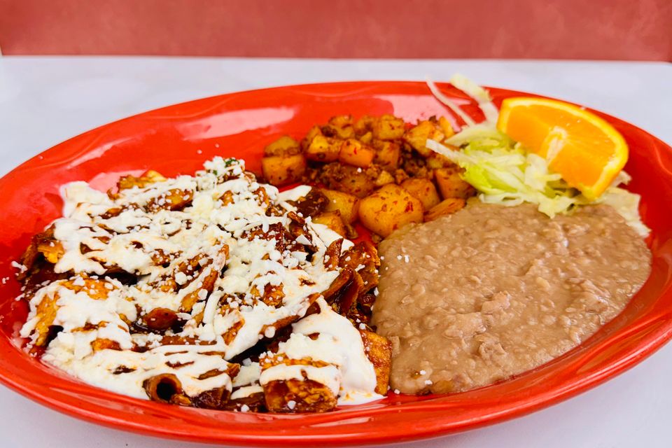 Chilaquiles rojos
