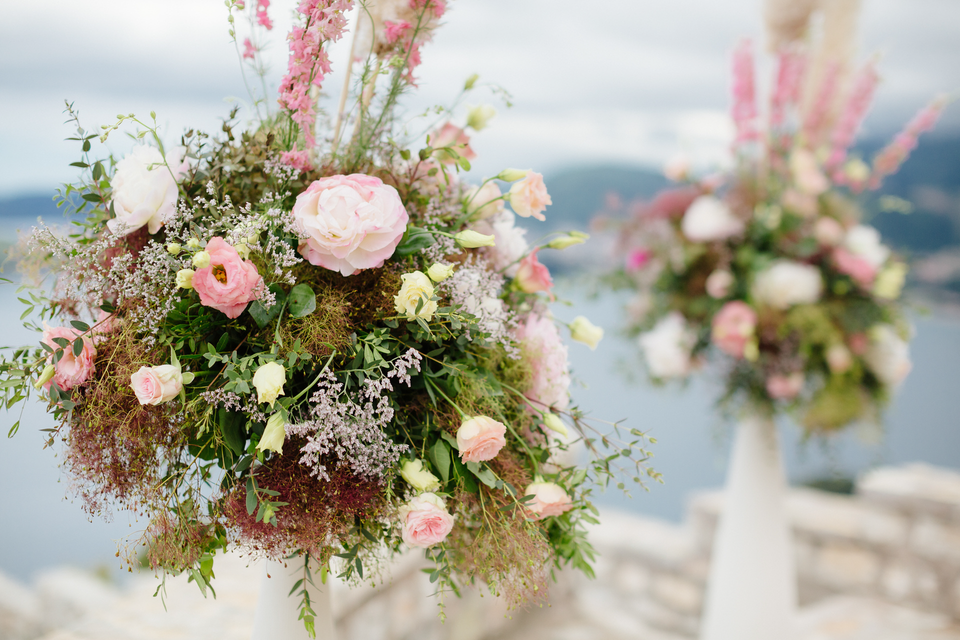 Buquet wedding scene