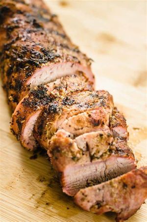 Pork tenderloin cooked