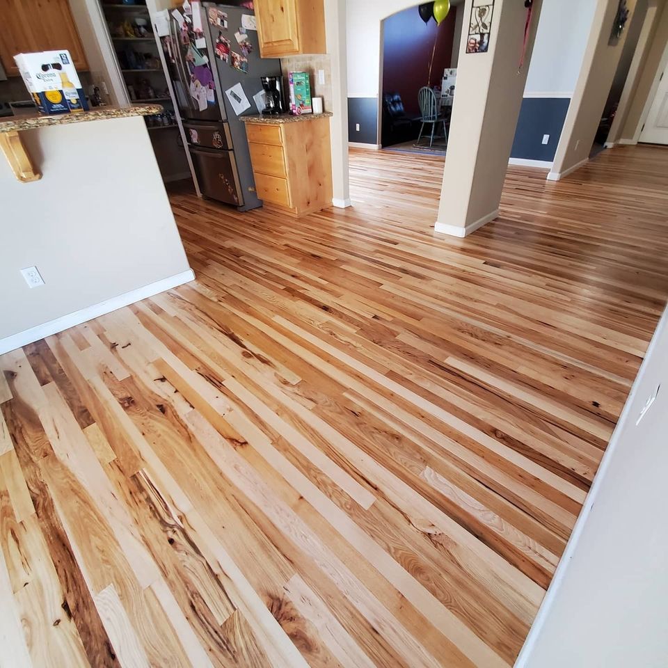 Refinished hardwood floors in boie id