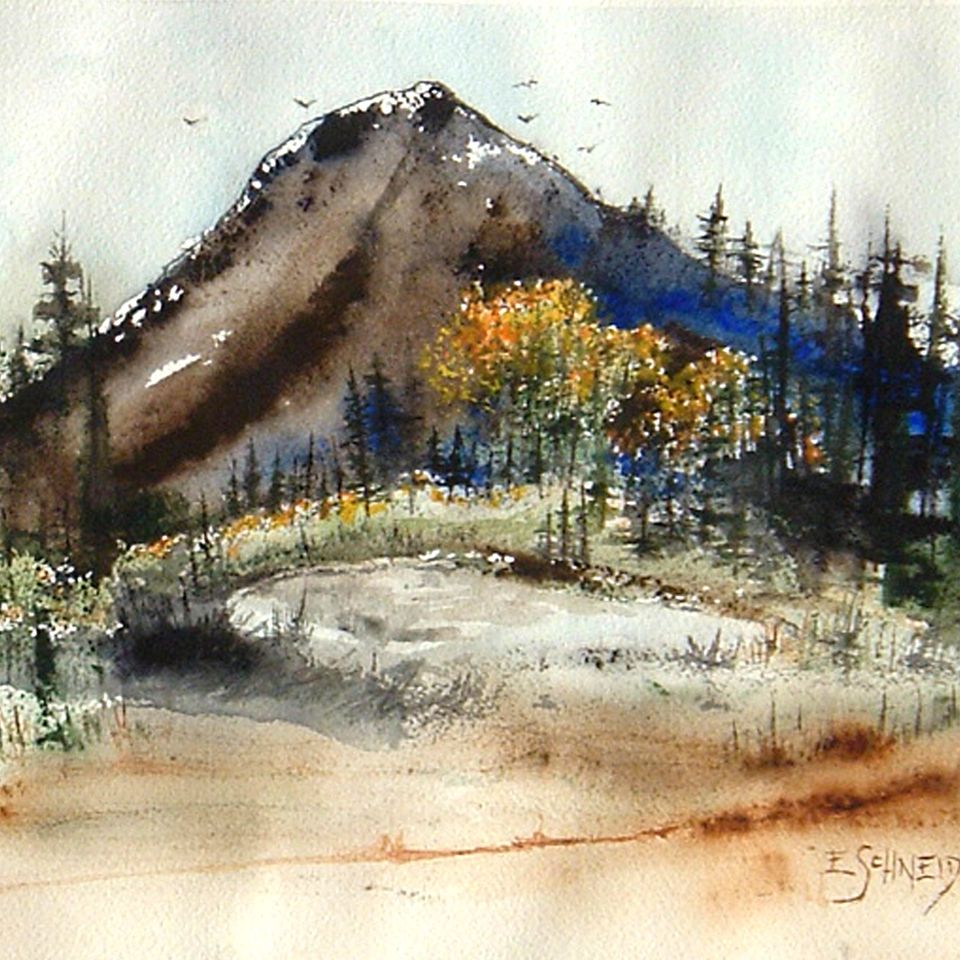 High mountain lake