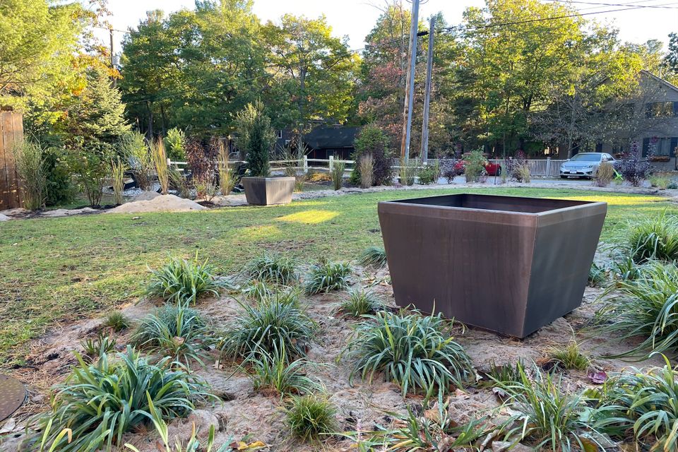 Rustic Steel Planter Box