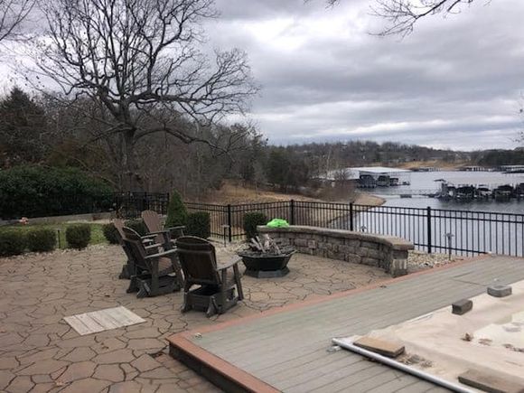 Lake house fence