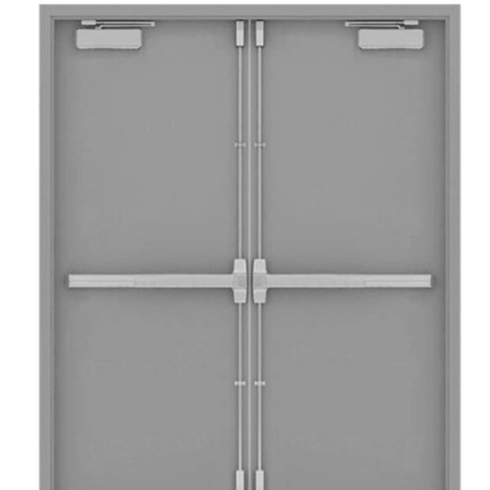 Double fire doors