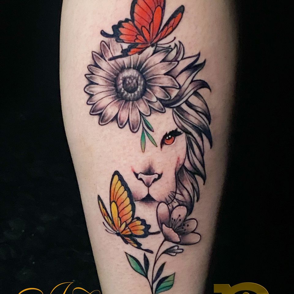 Josh sunflower lioness butterflies