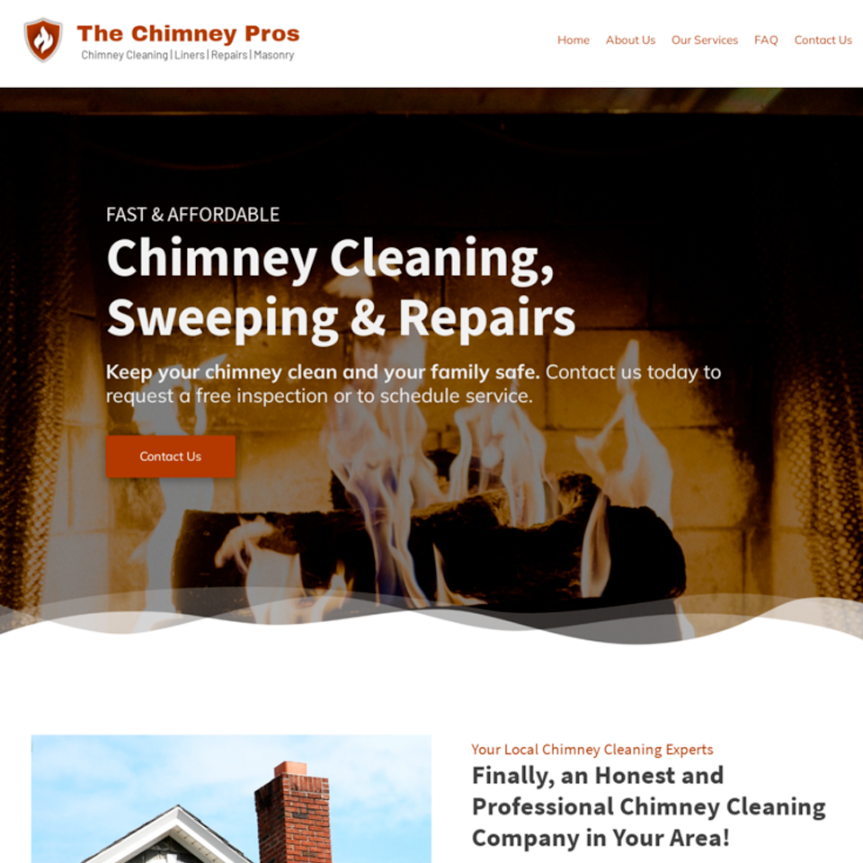 Chimney cleaning website theme