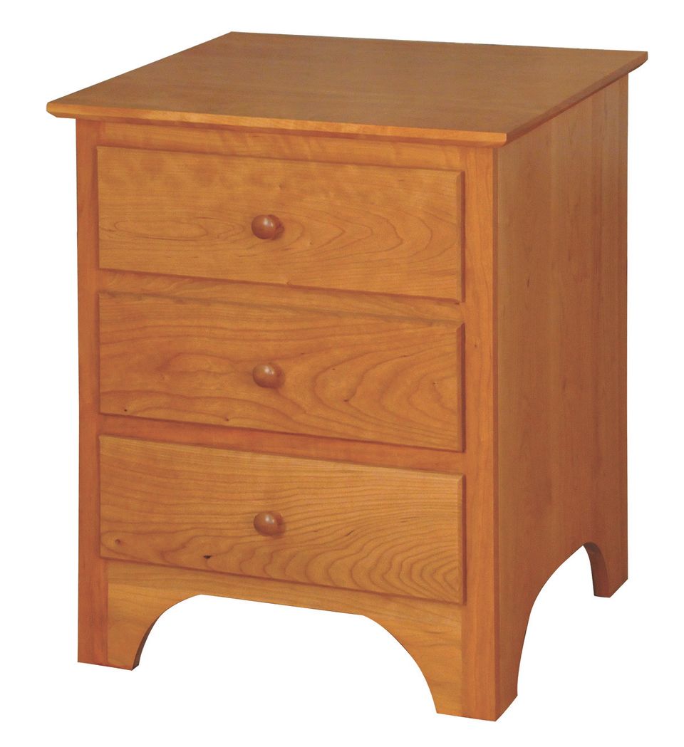 Cwf 421 3 drawer shaker nightstand