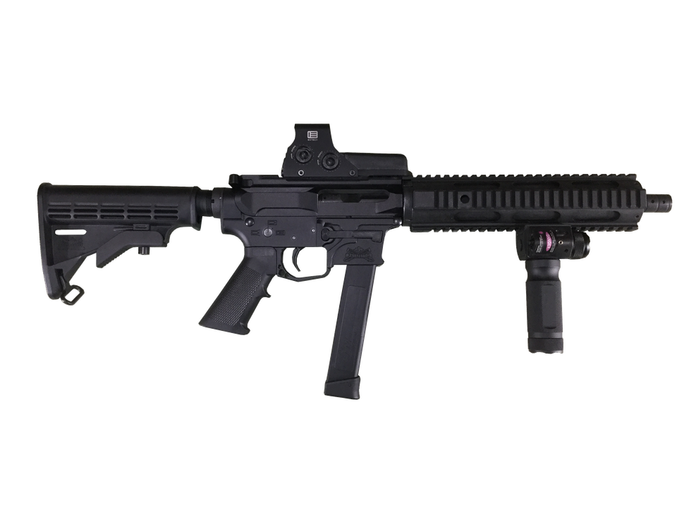 9mm complete rifle with optional accessories