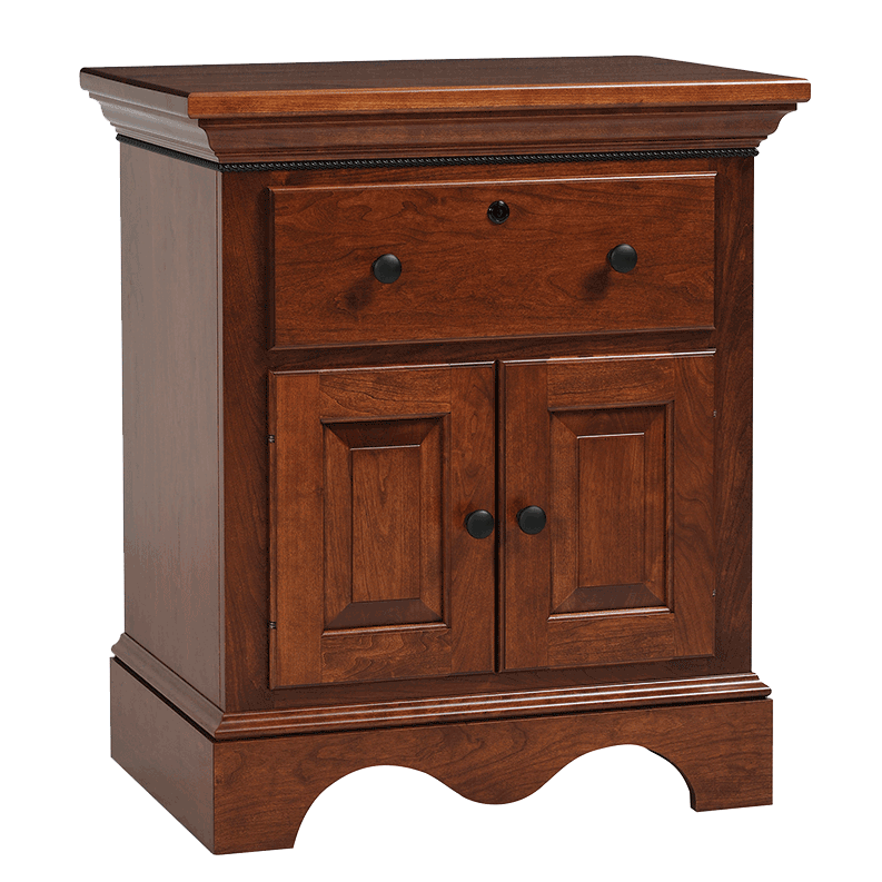 Trf merlot nightstand w. doors