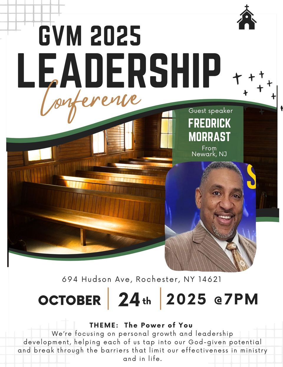 Black and brown church conference flyer