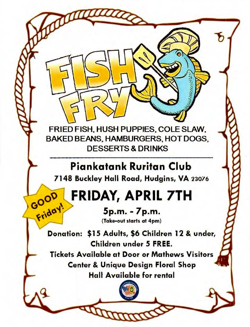 Piank fish fry flyer 2023 spring